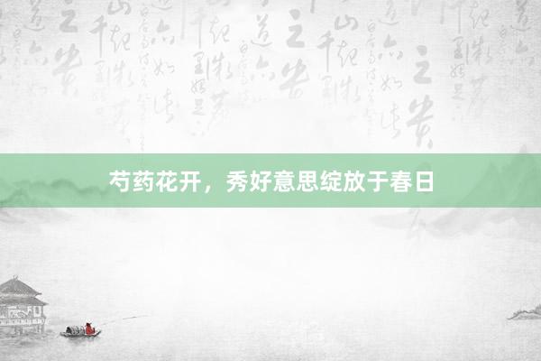 芍药花开，秀好意思绽放于春日