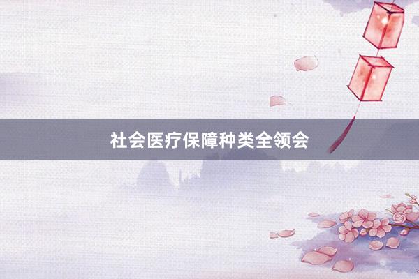 社会医疗保障种类全领会
